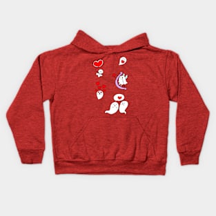 Valentine Ghosts Kids Hoodie